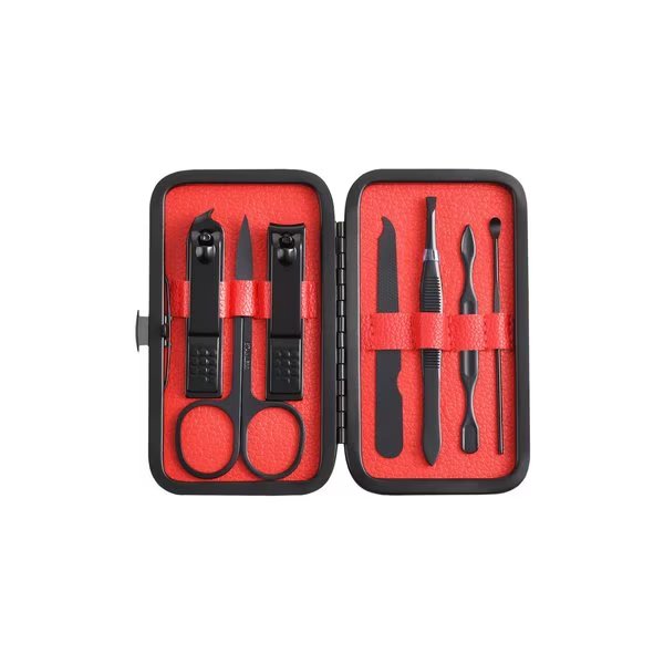 Manicure set, 7 pcs (Red), Akol Care, Mfr#: AK-MANI-RED-7
