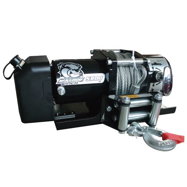 5800lb Trailer Winch, 55' Wire Rope, Roller Frld, Mnt Plate, Bulldog Winch, Mfr#: 10029