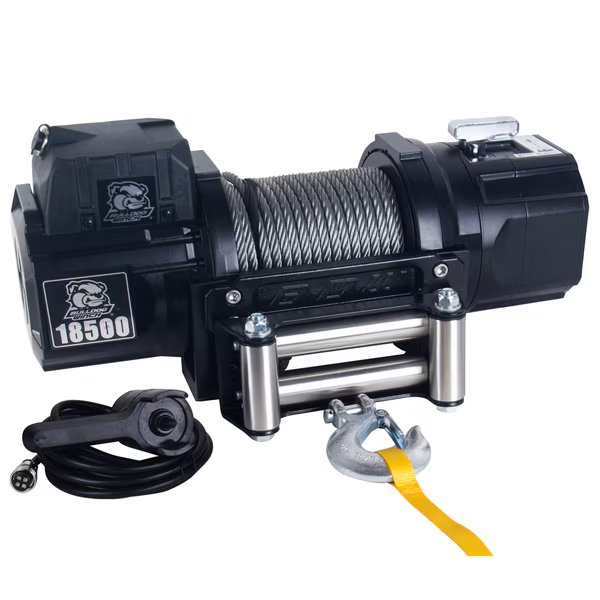 18500lb HD Wire Rope, Bulldog Winch, Mfr#: 10059