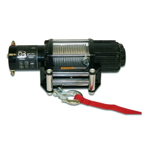 4000lb UTV Winch, Two Switches, Mnt Channel, Rlr Frld, Bulldog Winch, Mfr#: 15004