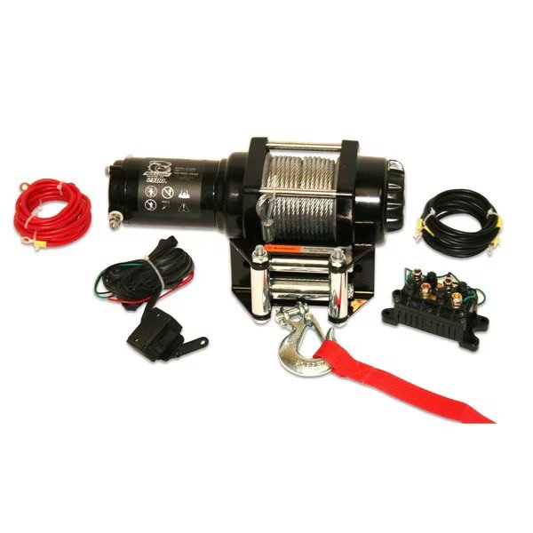 2500lb ATV Winch W/ Mini-Rocker Switch, Mntng Channel, Roller Fairlead, Bulldog Winch, Mfr#: 15006