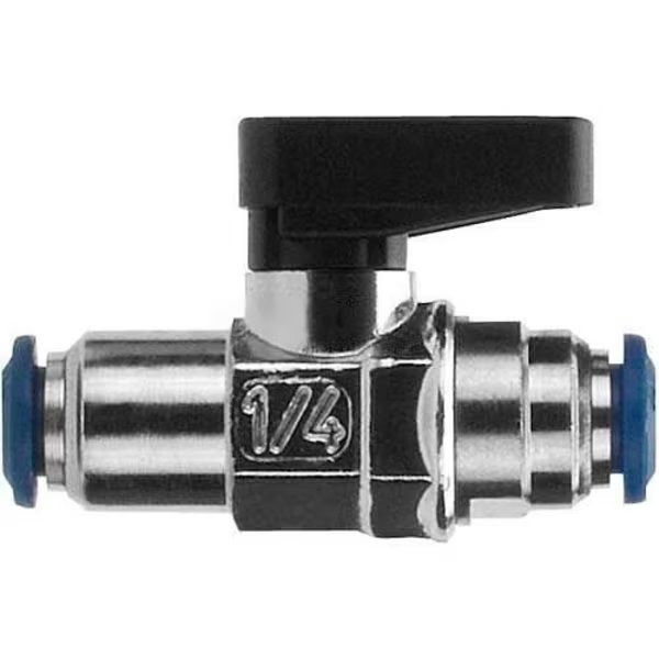 AIGNEP Mini Ball Valve 86320-04-04, 1/4" Tube X 1/4" Tube - Min Qty 6, Alpha Technologies, Mfr#: 86320-04-04