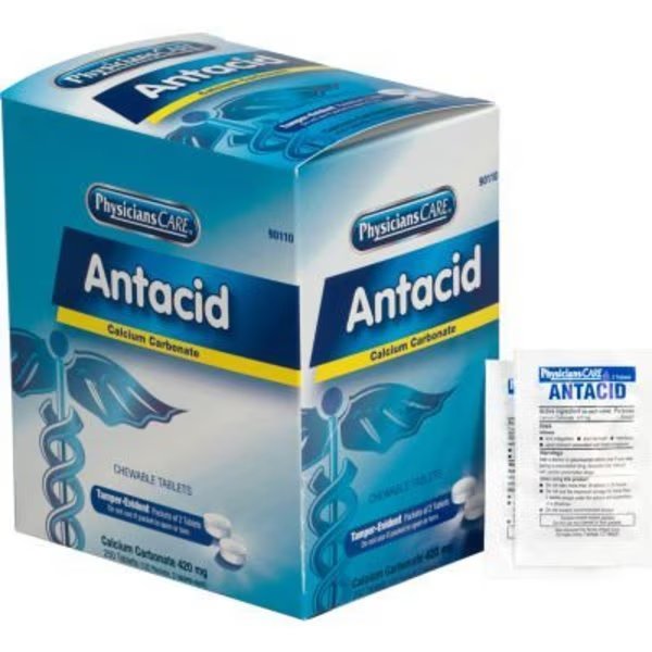 First Aid Only PhysiciansCare Antacid, 125 x 2/Box, 12PK, Acme United, Mfr#: 90110-001