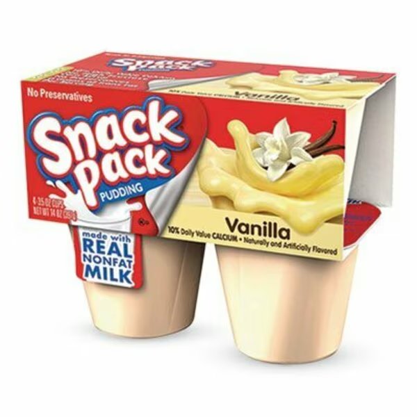Pudding Cups, Vanilla, 3.5 Oz Cup, 48/carton, PK48, Conagra Foods, Mfr#: HUN55419