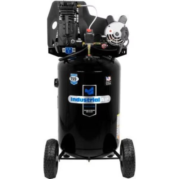 Industrial Air 1.9 HP 30 Gallon Belt Driven Portable Air Compressor with V-Twin Cylinder, Mat Industries, Mfr#: ILA1883054