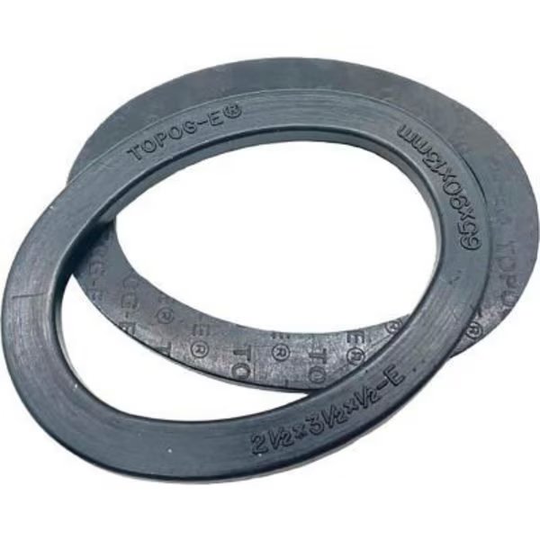 TOPOG-E Series 180 Handhole Gasket, 4in x 6in x 5/8in, Black Rubber, Elliptical, 2 Pack, Meilner Mechanical Sales, Mfr#: T180-4X6X5/8E-PK2