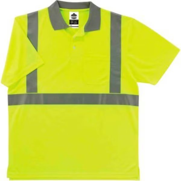 GloWear 8295 Class 2 Polo Shirt, Lime, XL, Ergodyne, Mfr#: 21645