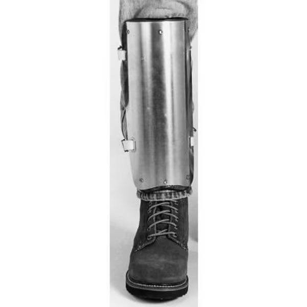 Ellwood Safety Shin Guards, Web Straps, Aluminum Alloy, 12inL x 5inW, 1 Pair, Ellwood Safety Appliance Co., Mfr#: 303