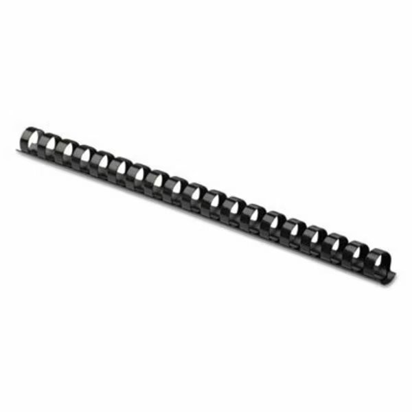 Fellowes, Plastic Comb Bindings, 5/8in Diameter, 120 Sheet Capacity, Black, 25PK, Fellowes Mfg, Mfr#: 52324