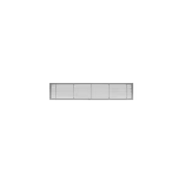 AG20 Series 6in x 24in Solid Alum Fixed Bar Supply/Return Air Vent Grille, Brushed Satin, Giumenta-Architectural Grille, Mfr#: 200062401