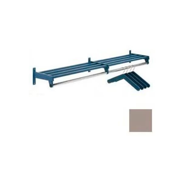 72inW Wall Mounted Hanger Style Coat Rack, Sandstone, Magnuson Group, Mfr#: DS6H-SS