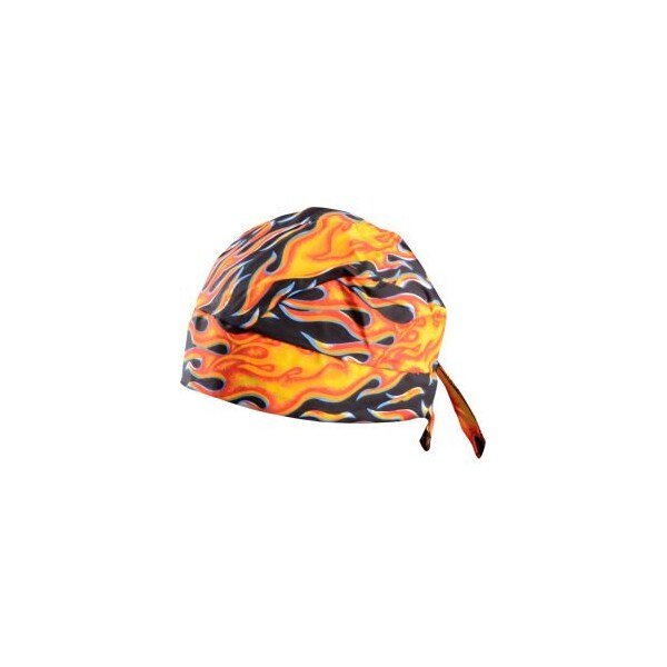 Deluxe Tie Hat With Elastic Rear Band Flame, 12 Pack, , Occunomix, Mfr#: TN6-FLA