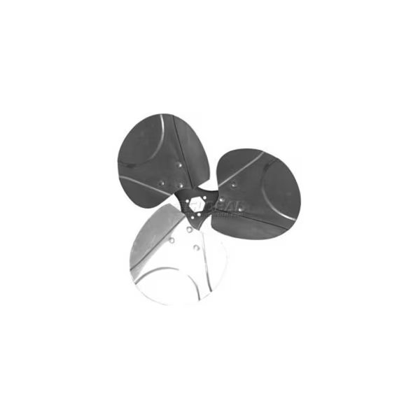 Three Wing Free Air Fan Blade, Alum. Blade, CW, 24