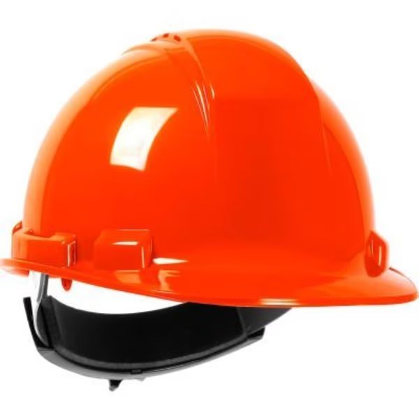Whistler Cap Style Hard Hat HDPE Shell, Vented 4-Pt Textile Suspension, Ratchet Adj., Hi-Vis Orange, Pip, Mfr#: 280-HP241RV-31