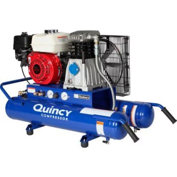 Quincy PAT38 Portable Gas Air Compressor w/ Honda GX Engine, 5.5 HP, 8 Gallon, Wheelbarrow, Quincy Compressor, Mfr#: 1129102812