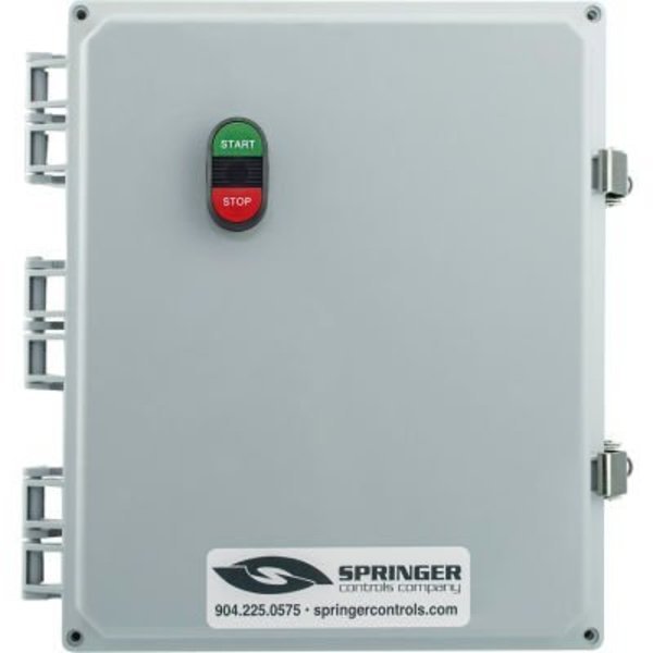 NEMA 4X Enclosed Motor Starter, 65A, 3PH, Start/Stop, 24-60V, 50-60A, Springer Controls Co, Mfr#: AF6506P2K-1S
