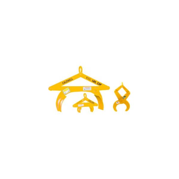 Rig-Master Pipe Tongs, 2000 Lbs. Capacity, Yellow, Steel, Adjustable Diameter 7-12in, 1.31in Opening, Caldwell Group., Mfr#: 108-1-7/12