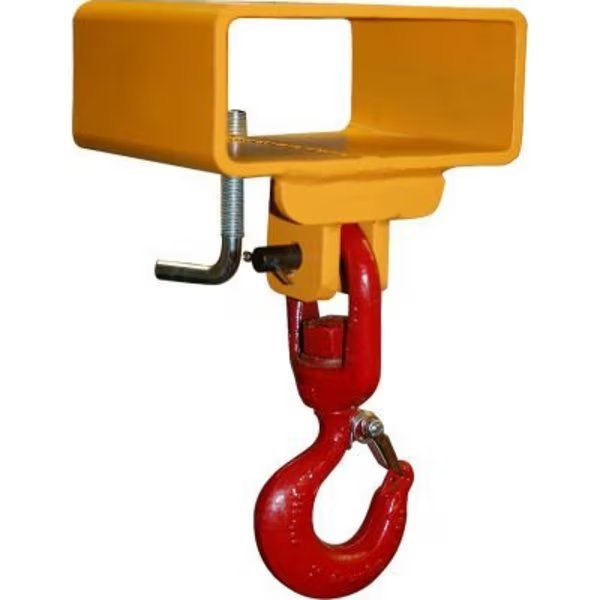 Lif-Truc Fork Lift Beam, Single Fork Single Fixed Hook, 3000lb., 5-1/2in Dim A Size, Caldwell Group., Mfr#: 5-1 1/2-5
