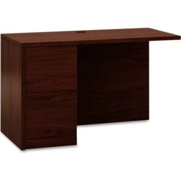 HON Return Desk with Full Height Pedestal, Left - 48in - Mahogany - 10500 Series, Hon, Mfr#: HON105906LNN