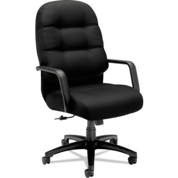 HON Pillow-Soft Executive Chair - High Back - Fabric - Black - 2090 Series, Hon, Mfr#: HON2091CU10T