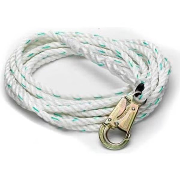 Werner 5/8in Poly-dac Vertical Lifeline, 30'L, Werner Ladder - Fall Protection, Mfr#: L201030