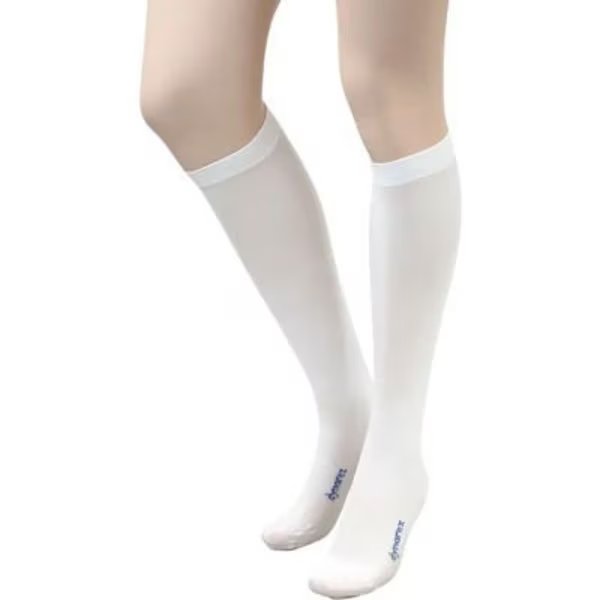 Dynarex DynaFit Compression Stockings, Knee, X Large, Regular, 60 Pairs, Dynarex, Mfr#: 1913