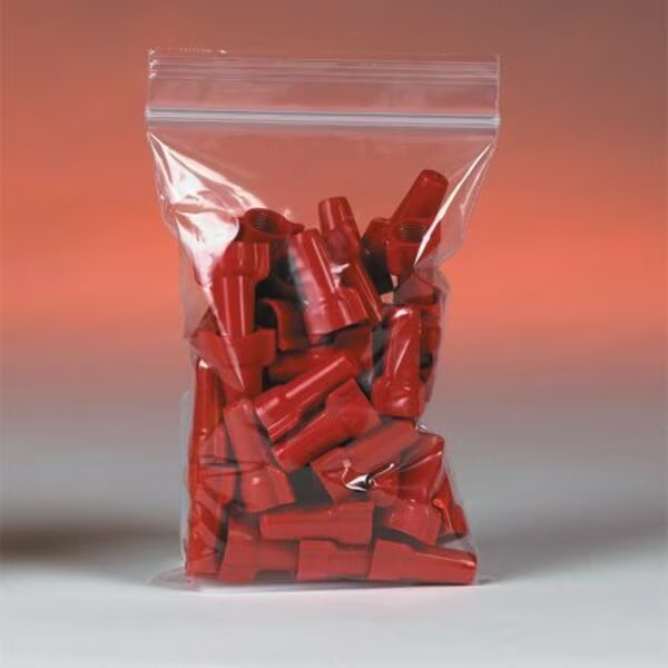 14 x 14'' - 2 Mil Reclosable Poly Bags, 1000PK, Bsc Preferred, Mfr#: S-12249