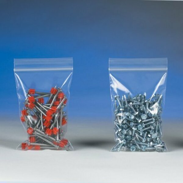 2 x 12'' - 4 Mil Reclosable Poly Bags, 1000PK, Bsc Preferred, Mfr#: S-17762
