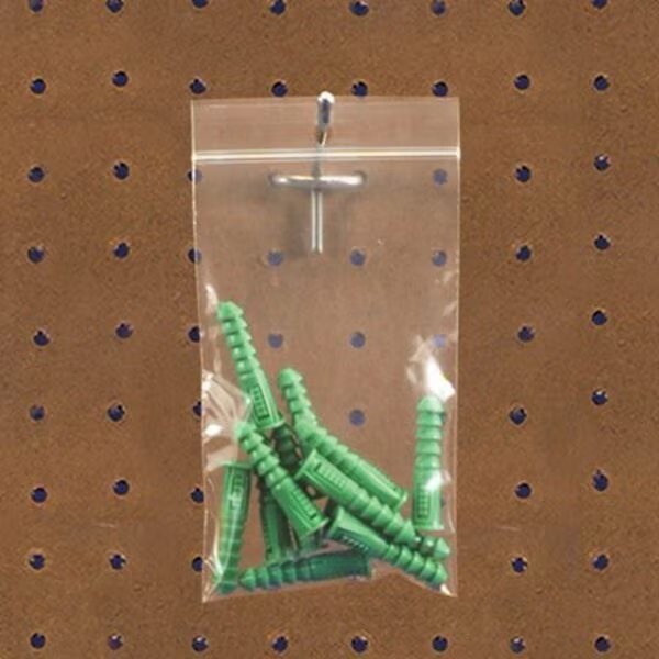 6 x 12'' - 2 Mil Reclosable Poly Bags w/ Hang Hole, 1000PK, Bsc Preferred, Mfr#: PB6722