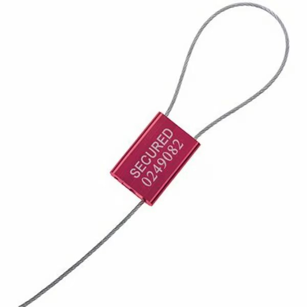 1/16 x 12'' Cable Seals - Red, 100PK, Bsc Preferred, Mfr#: S-13699R