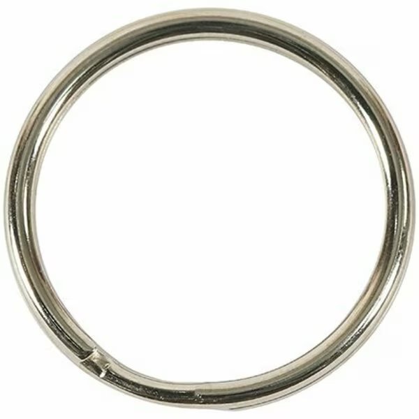 .970'' Nickel Plated Split Key Rings, 100PK, Bsc Preferred, Mfr#: SR100
