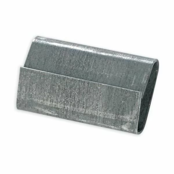 1/2'' Closed/Thread On Regular Duty Steel Strapping Seals, 5000PK, Bsc Preferred, Mfr#: SS12SEAL