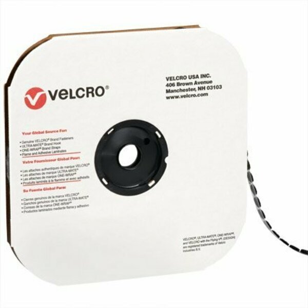 1-3/8'' - Hook - Black VELCRO Brand Tape - Individual Dots, 600PK, Bsc Preferred, Mfr#: S-11702