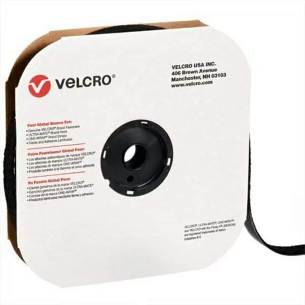 1'' x 75' - Loop - Black VELCRO Brand Tape - Individual Strips, Bsc Preferred, Mfr#: S-11711