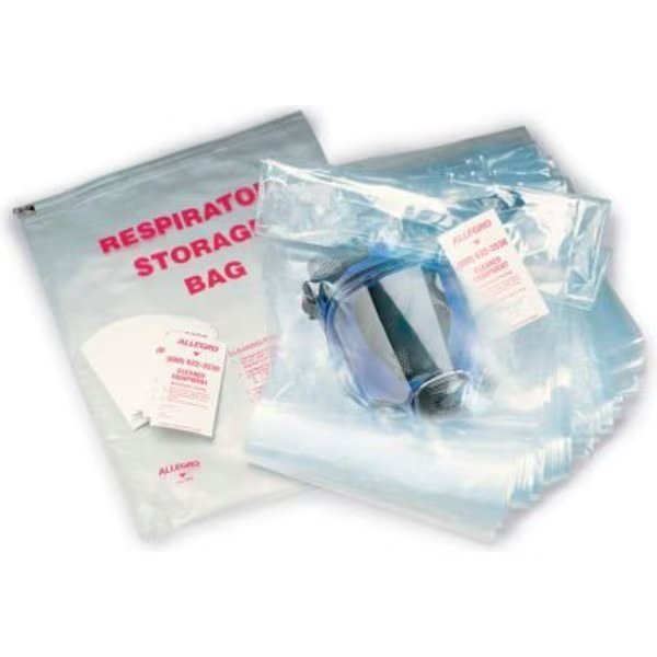 Allegro 4001-06 Large Disposable Respirator Storage Bags, 50/Pack, Allegro Industries, Mfr#: 4001-06
