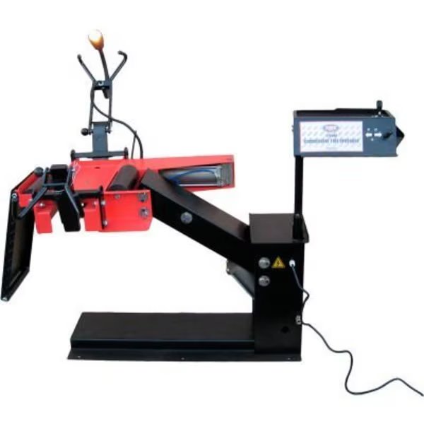 AME International Pneumatic Truck Tire Spreader with Pneumatic Lift, Heavy Gauge Steel, Red, Ame Intl, Mfr#: 73200