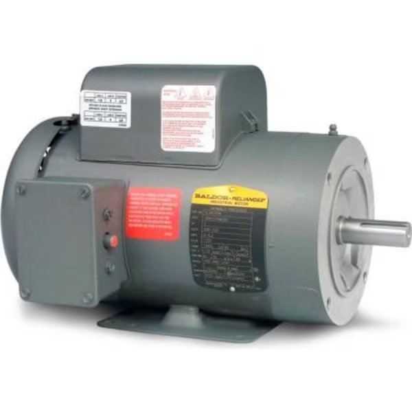 Baldor-Reliance Motor PCL3519M, 3HP, 3450RPM, 1PH, 60HZ, 56C, 3532LC, TEFC, F1, Baldor-Reliance, Mfr#: PCL3519M