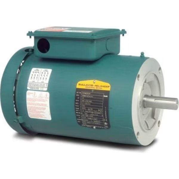 Baldor-Reliance Motor VUHL3519, 1HP, 1725RPM, 1PH, 60HZ, 56C, 3524L, TEFC, F3, N, Baldor-Reliance, Mfr#: VUHL3519