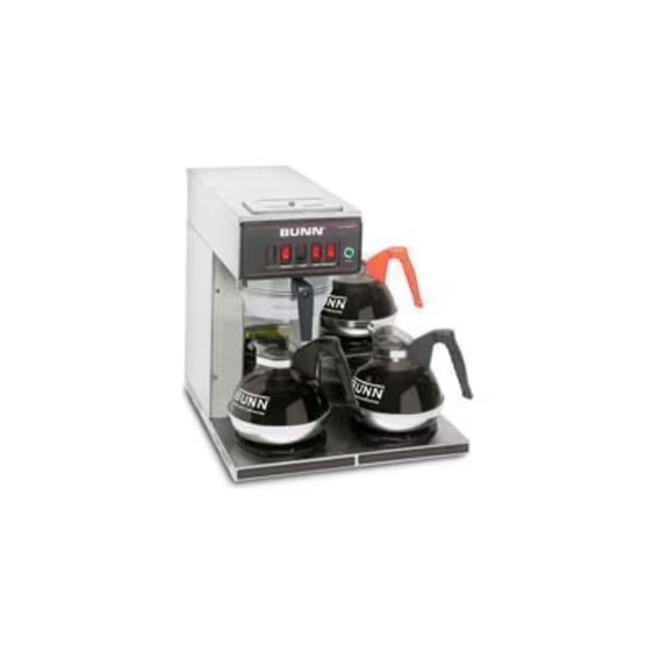 Bunn 12950.0212 - 12 Cup Automatic Coffee Brewer With 3 Lower Warmers, CWT15-3, Bunn, Mfr#: 12950.0212
