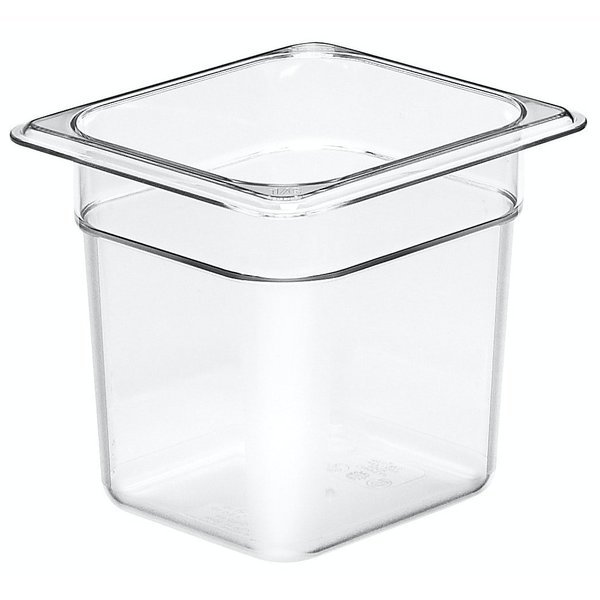 Cambro - Camwear Food Pan, Plastic, 1/6 Size, 6