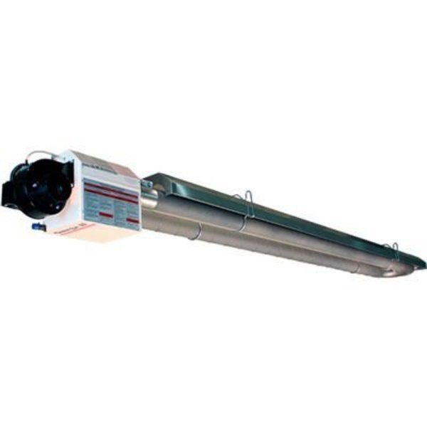 Omega IIÂ Natural Gas Infrared U Tube Heater, 40' Tube Length, 100000 BTU, Combustion Research Corporation, Mfr#: 0910.20NG.U