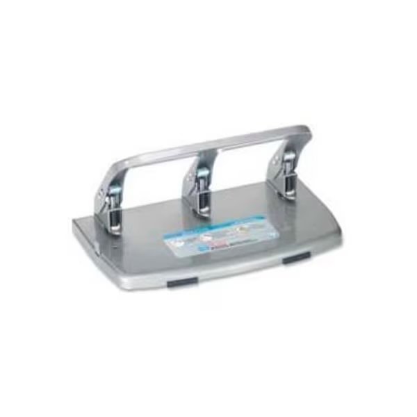 Carl® Medium-Duty 3-Hole Punch, 40 Sheet Capacity, Gray, Carl Manufacturing, Mfr#: 63040