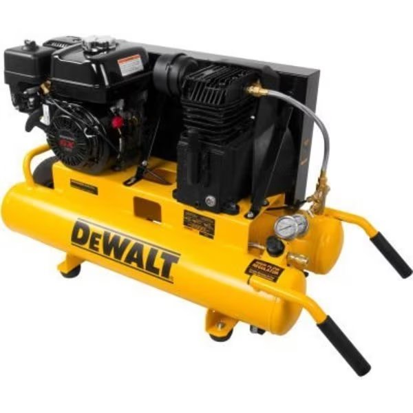 DeWALT DXCMTB5590856 Portable Gas Air Compressor w/ Honda GX Engine, 5.5 HP, 8 Gallon, Wheelbarrow, Mat Industries, Mfr#: DXCMTB5590856