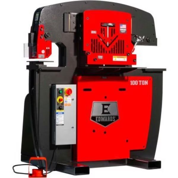 100 Ton Ironworker - 3 Phase, 575V - Edwards, Edwards Mfg Co., Mfr#: IW100-3P575