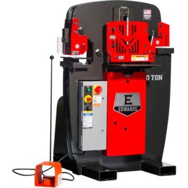 50 Ton Ironworker - 1 Phase, 230V - Edwards, Edwards Mfg Co., Mfr#: IW50-1P230