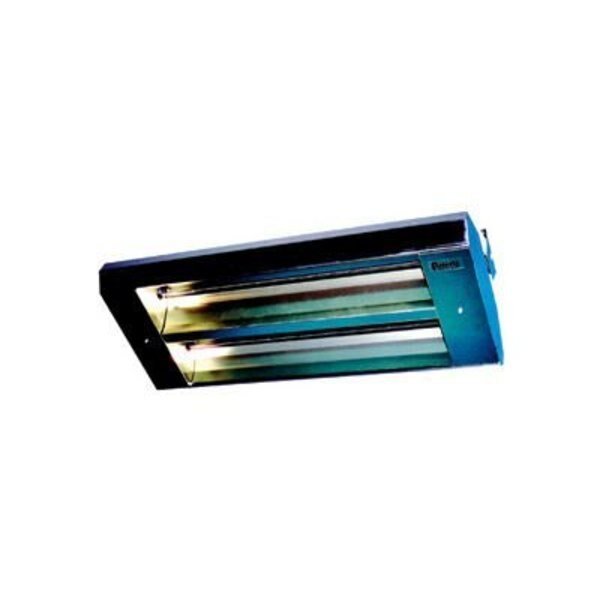 TPI 30Deg 2-Lamp Asymmetrical Infrared Heater - 7300W 480V Silver, Tpi Industrial, Mfr#: 462A30THSS480V