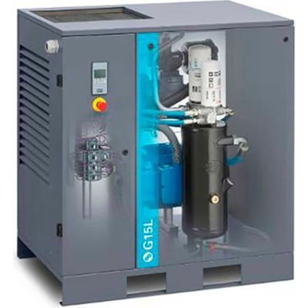 Atlas Copco G18-125 AP, 25HP, Oil-Injected Rotary Screw, Floor Mount, 125PSI, 3PH 208/230/460V, Atlas Copco, Mfr#: 8153335795