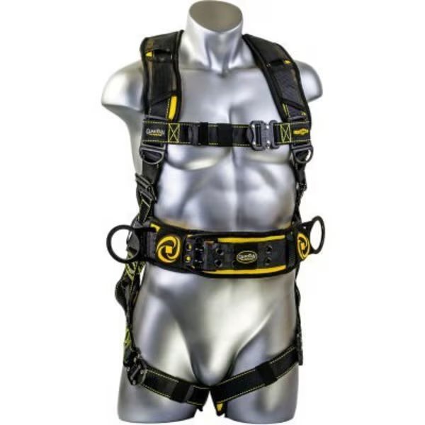 Guardian Cyclone Construction Harness, Quick Connect Chest & Legs, Tongue Buckle Waist, 2XL, Gf Protection, Mfr#: 21036
