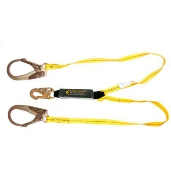 Guardian 01231, 6' Double Leg External Shock Lanyard Steel Rebar Hook, Gf Protection, Mfr#: 1231