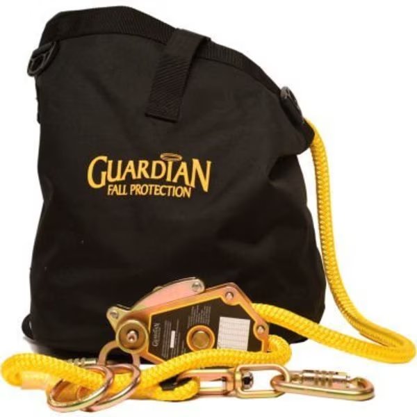 Guardian 04664 Horizontal Temporary Lifeline Kit, 2-Man, 60', Gf Protection, Mfr#: 4664